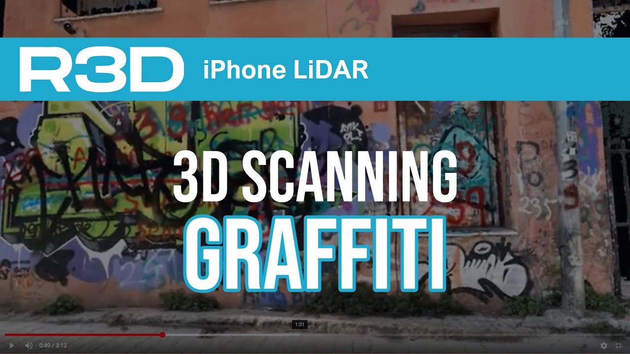 3D Scanning Graffiti with Recon-3D, Istanbul, Turkey | Iphone LiDAR