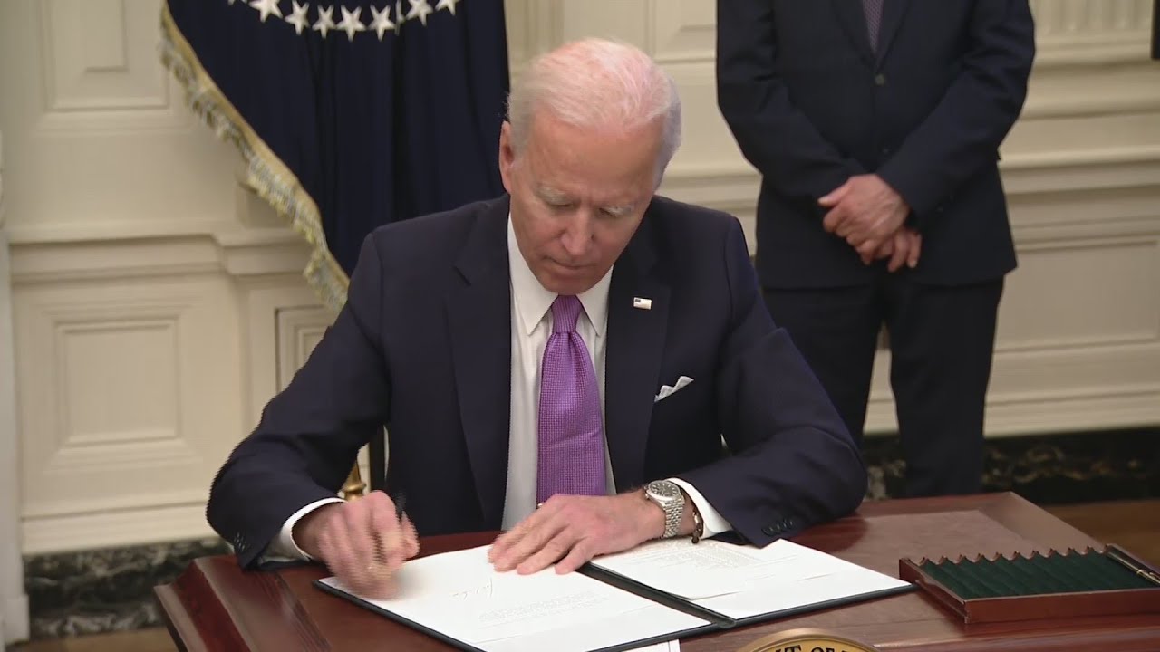 VIDEO NOW: President Biden signs executive orders regarding COVID-19 strategy
