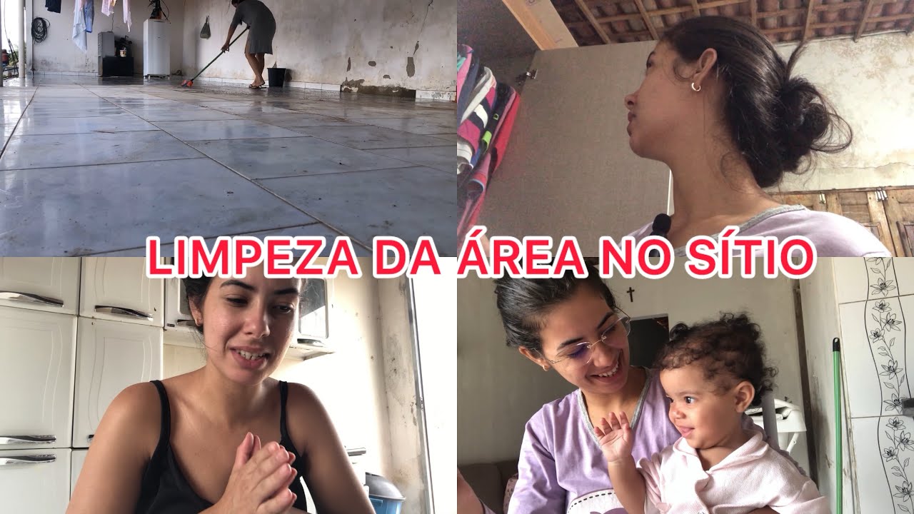 MÃE DE 2 | LIMPEZA DA ÁREA NO SITIO | COMECEI LAVAR ROUPAS NO SITIO | MANU PERDEU TODAS AS SANDÁLIAS