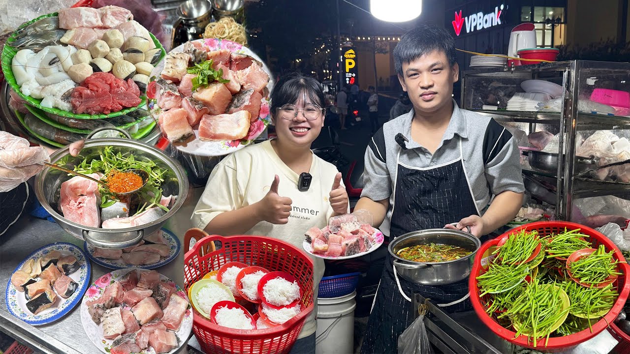 Nổi tiếng Phố Người Hoa QUÁN LẨU CÁ GẦN 30 NĂM hương vị không đổi, cá hồi cá tầm cá bóp... đủ loại