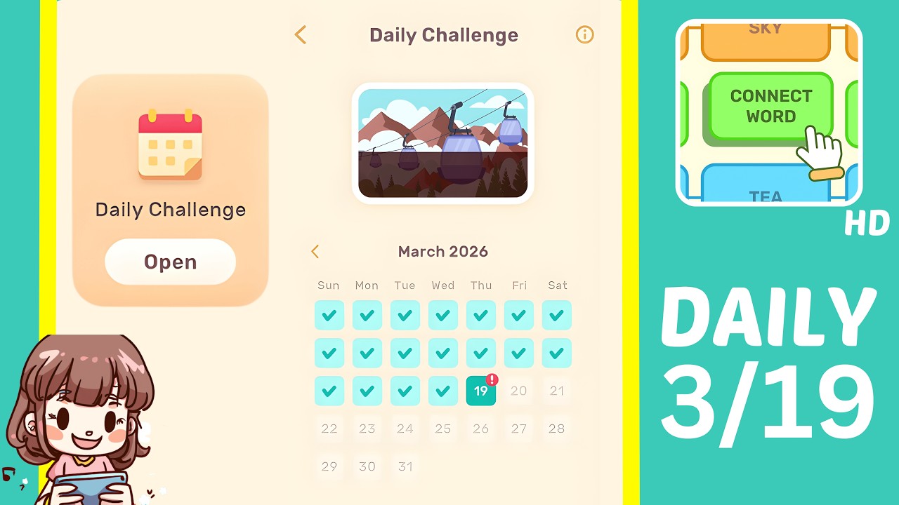 Connect Word Daily Challenge March 19 Answers Walkthrough