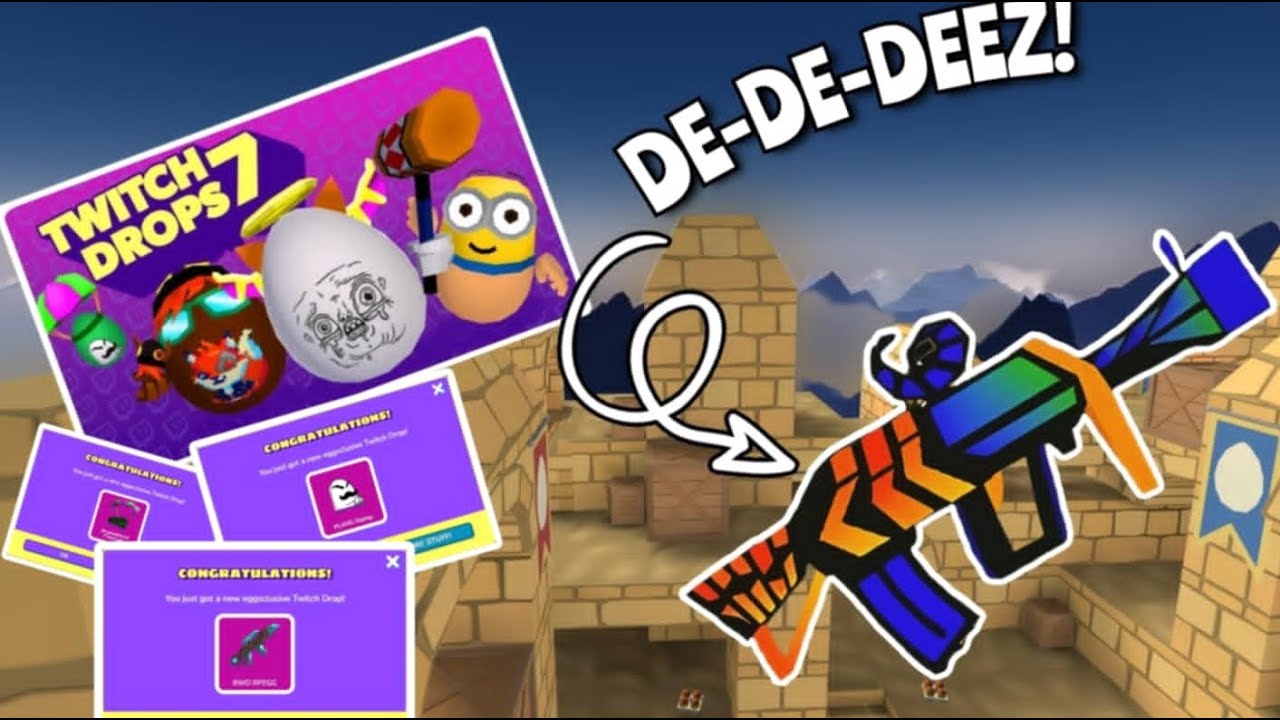 Twitch Drops 7 Update! Review + streak with Techno Tri-Hard (DE-DE-DEEZ, SWISH) | Shell Shockers