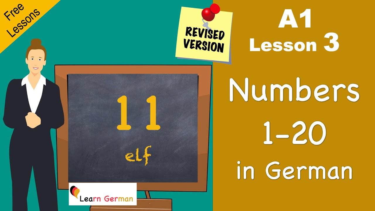 A1 - Lesson 3 | Numbers 0-20 | Zahlen | German for beginners | Learn German