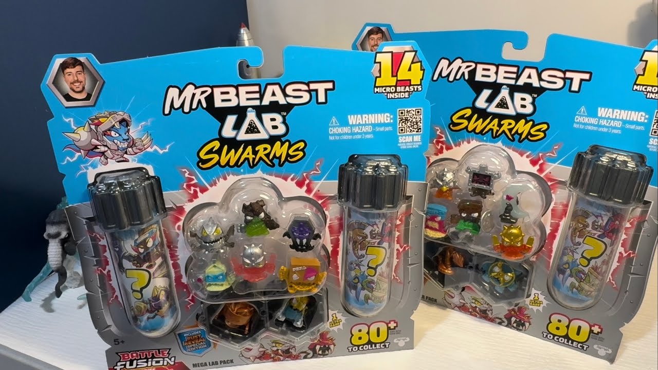 Срочная новость! Открываю два мега-набора Mr Beast Labs Swarms Battle Fusion!