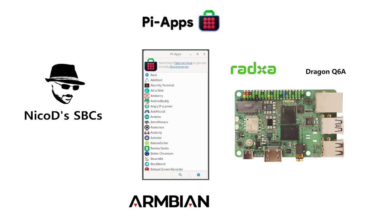 Pi-Apps on Armbian on the Radxa Dragon Q6A