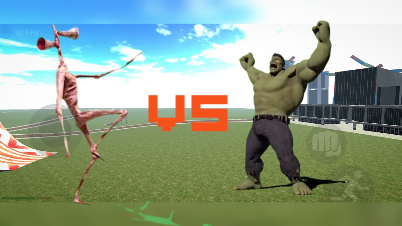 Hulk vs Sairen Head #indianbikedriving3d #viral 