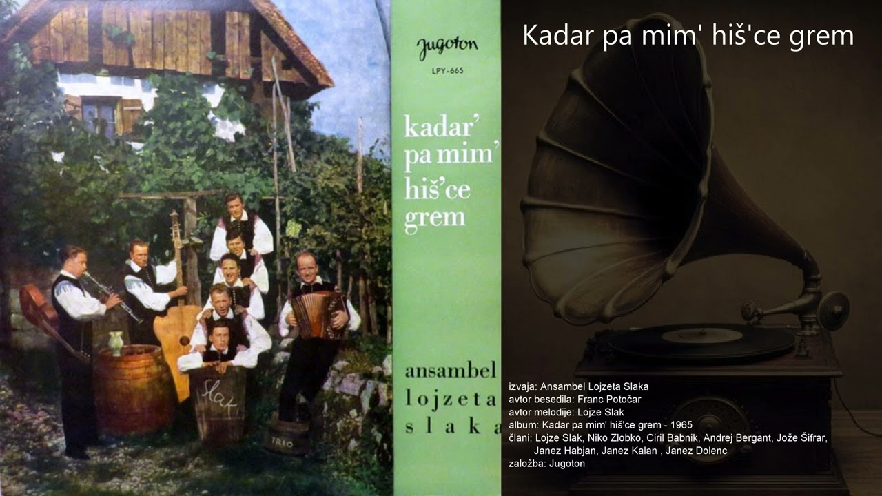 Kadar pa mim' hiš'ce grem - Ansambel Lojzeta Slaka