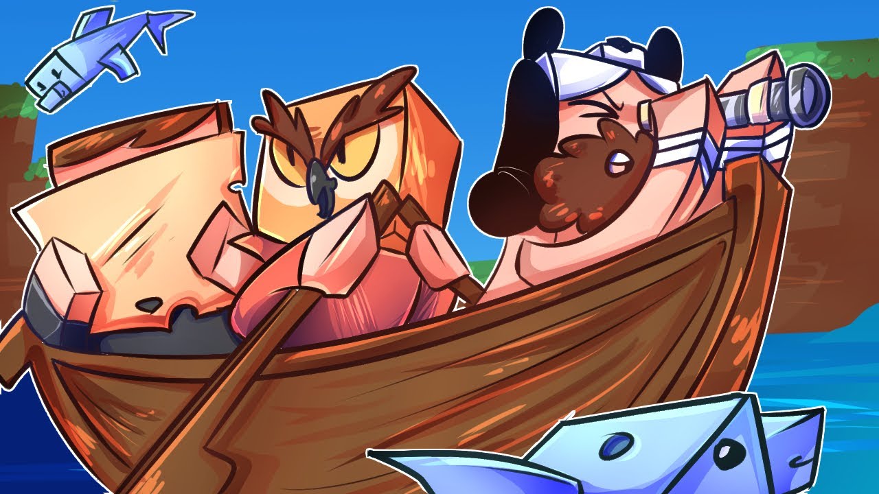 Three Big Dummies go Treasure Hunting Pt. 1 - MINECRAFT