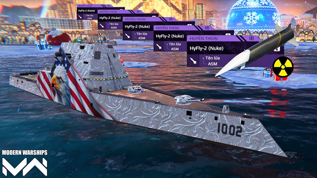 Modern Warships | The USS Lyndon B. Johnson is equipped with four HyFly-2 (Nuke) missiles.