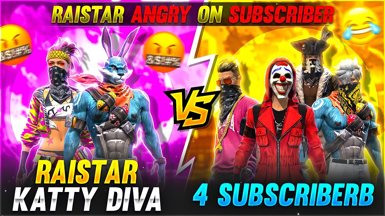 Raistar & Katty Vs 4 Subscriber World Best Clash Challenge Duo Vs Squad