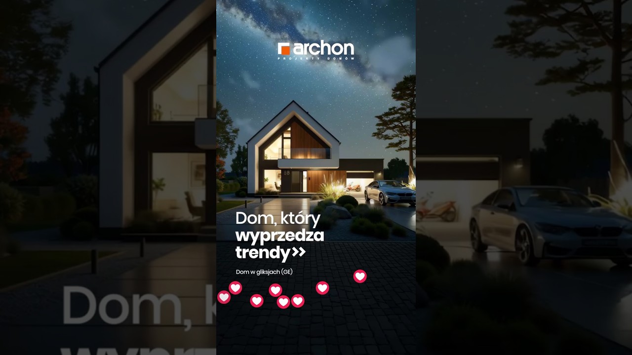 Dom, kt&oacute;ry wyprzedza trendy - Dom w gliksjach (GE) - ARCHON+ Projekty Dom&oacute;w #nowoczesnastodoła