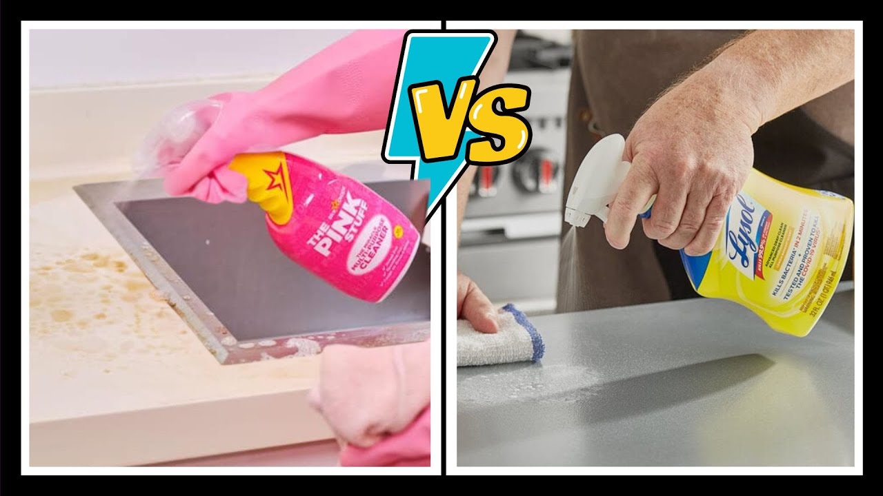 The Pink Stuff vs Lysol All Purpose Cleaner: Which is More Effective