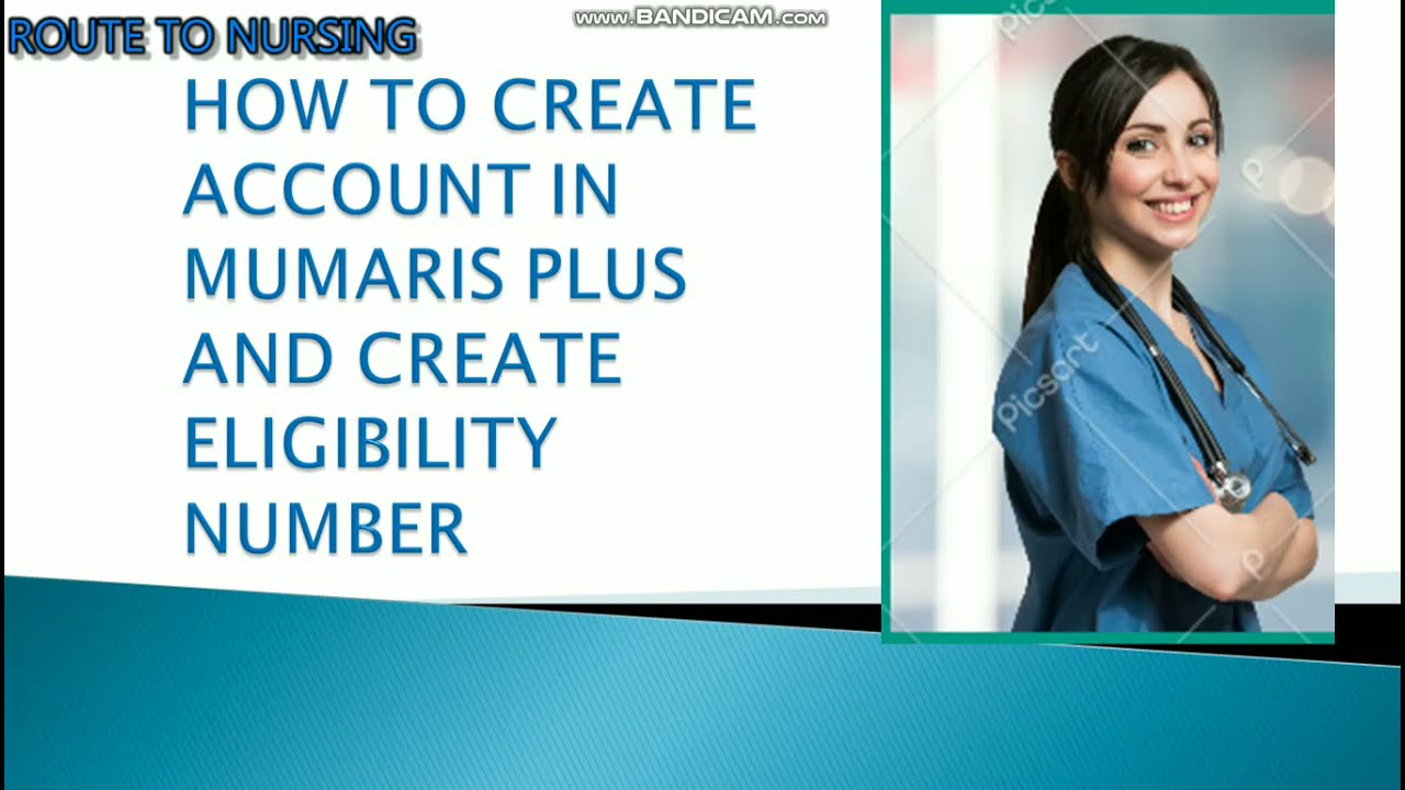 how to create eligibility number #professional classification #mumaris plus account