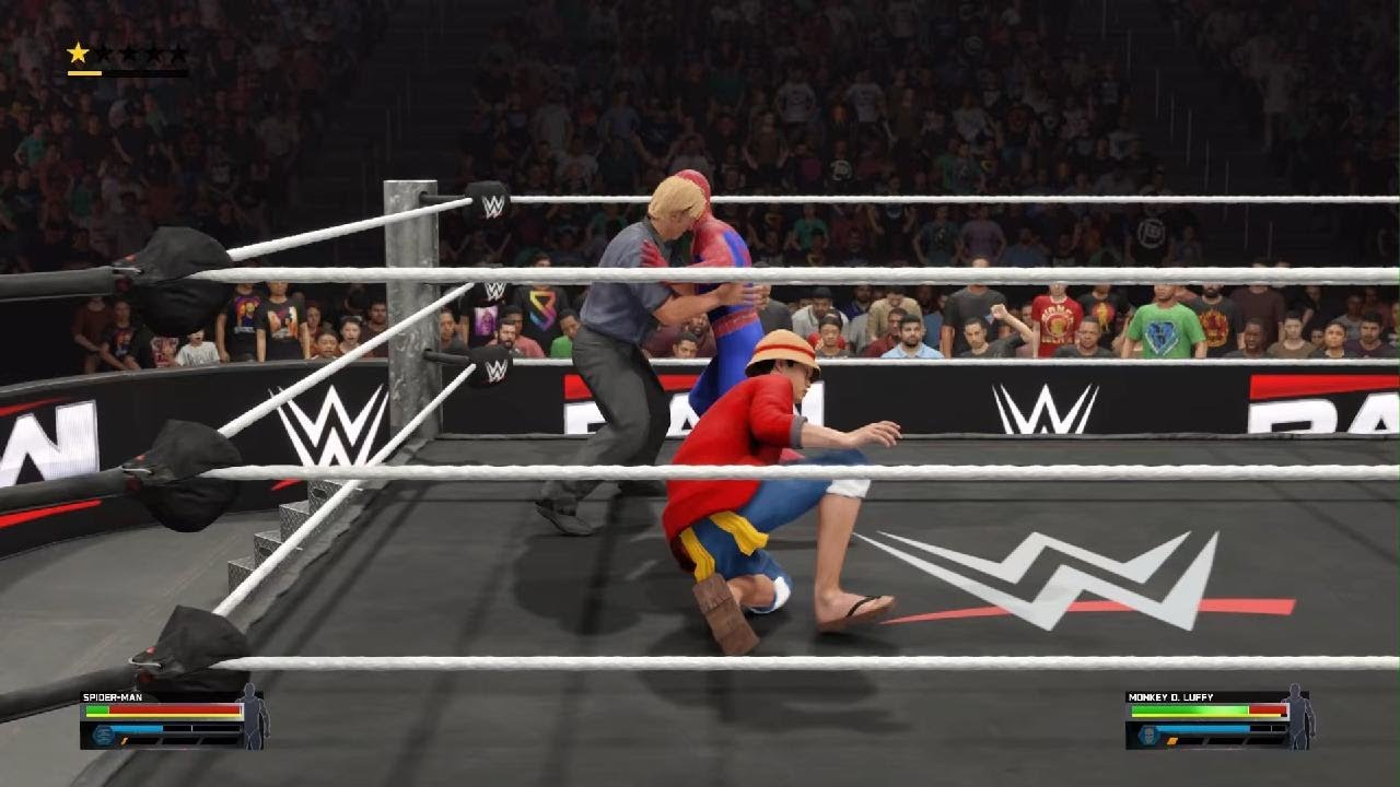 WWE 2K25: Spider-Man vs. Luffy