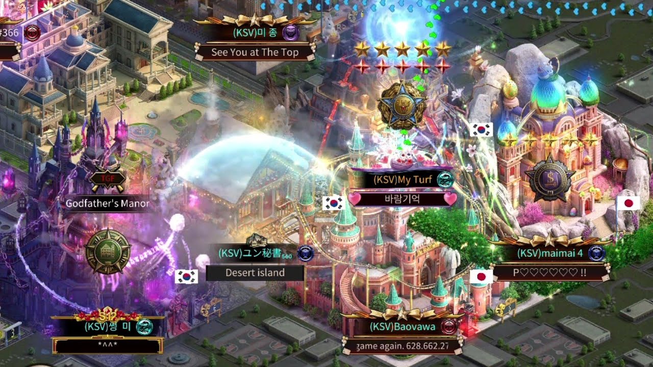 Clash of Mafia: 560 KSV vs 366 TGF 보스보보쓰, DON [Mafia City]