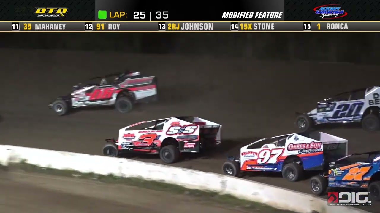 Albany-Saratoga Speedway | Modified Feature Highlights | 8/22/25