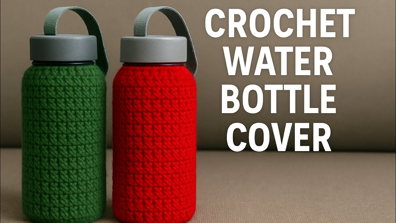 Learn how to crochet bottle cover easily. For absolute beginners 