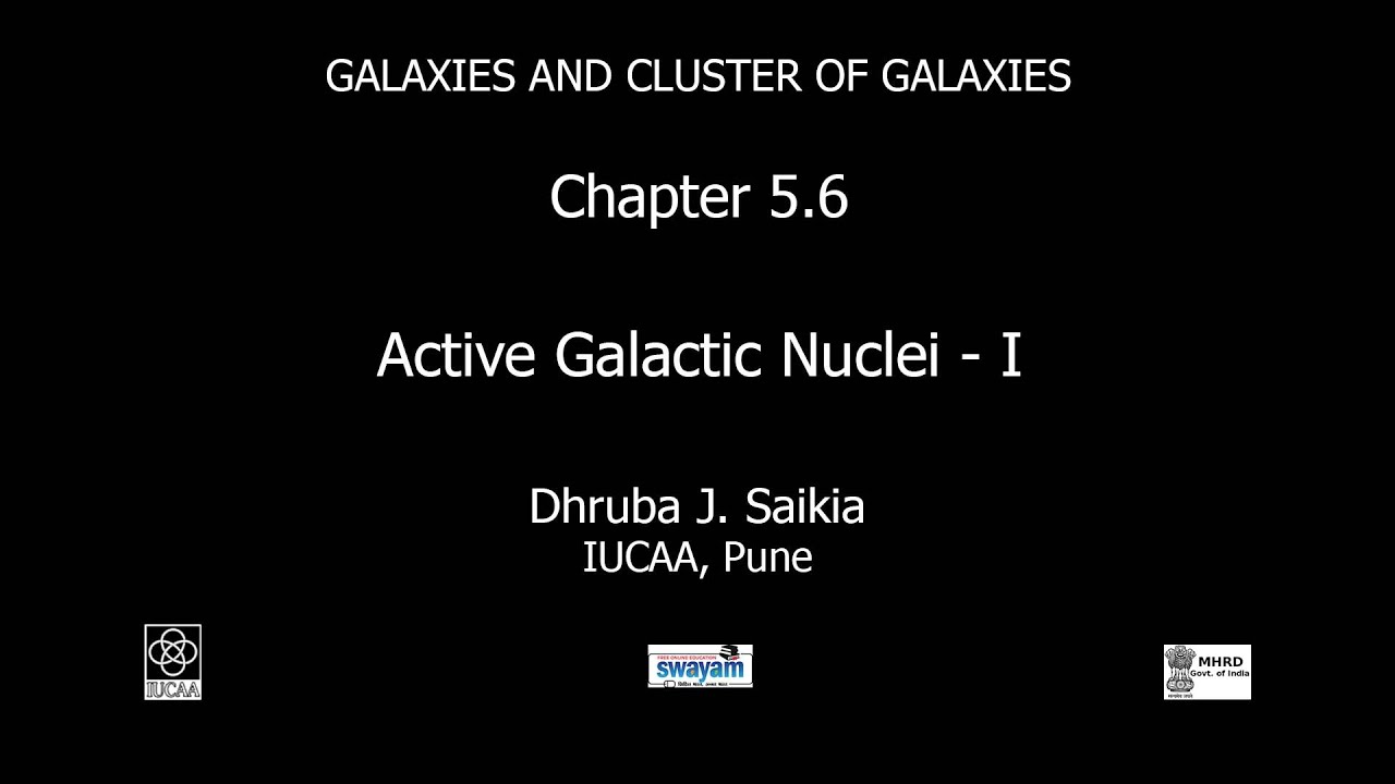 Chapter 5.6 Active galactic nuclei - I