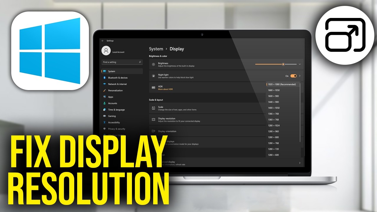 How To Fix Can't Change Display Resolution in Windows 11