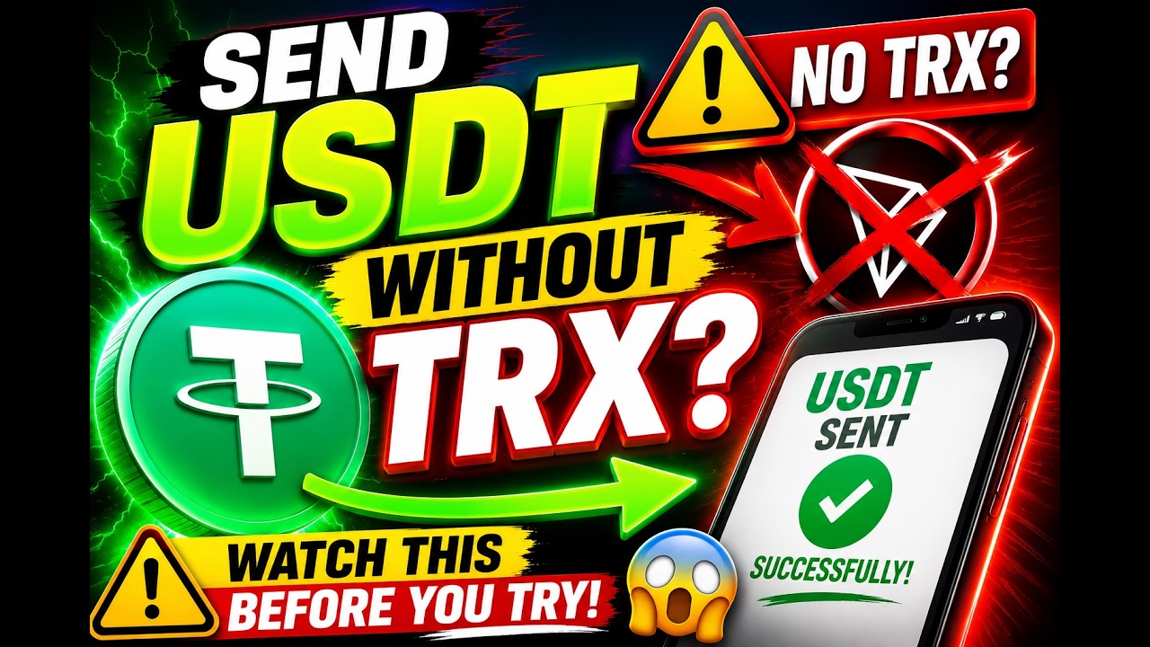How to Send USDT Without TRX? Watch This Before You Try ⚠️