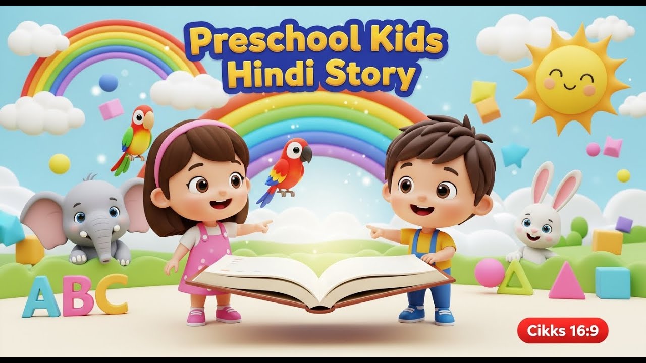 नर्सरी बच्चों के लिए कहानी -part -2| मज़ेदार सीख Preschool Kids Hindi Story 