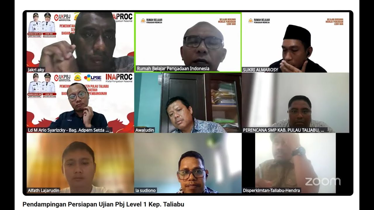 Pendampingan Persiapan Ujian Pbj Level 1 Kep  Taliabu