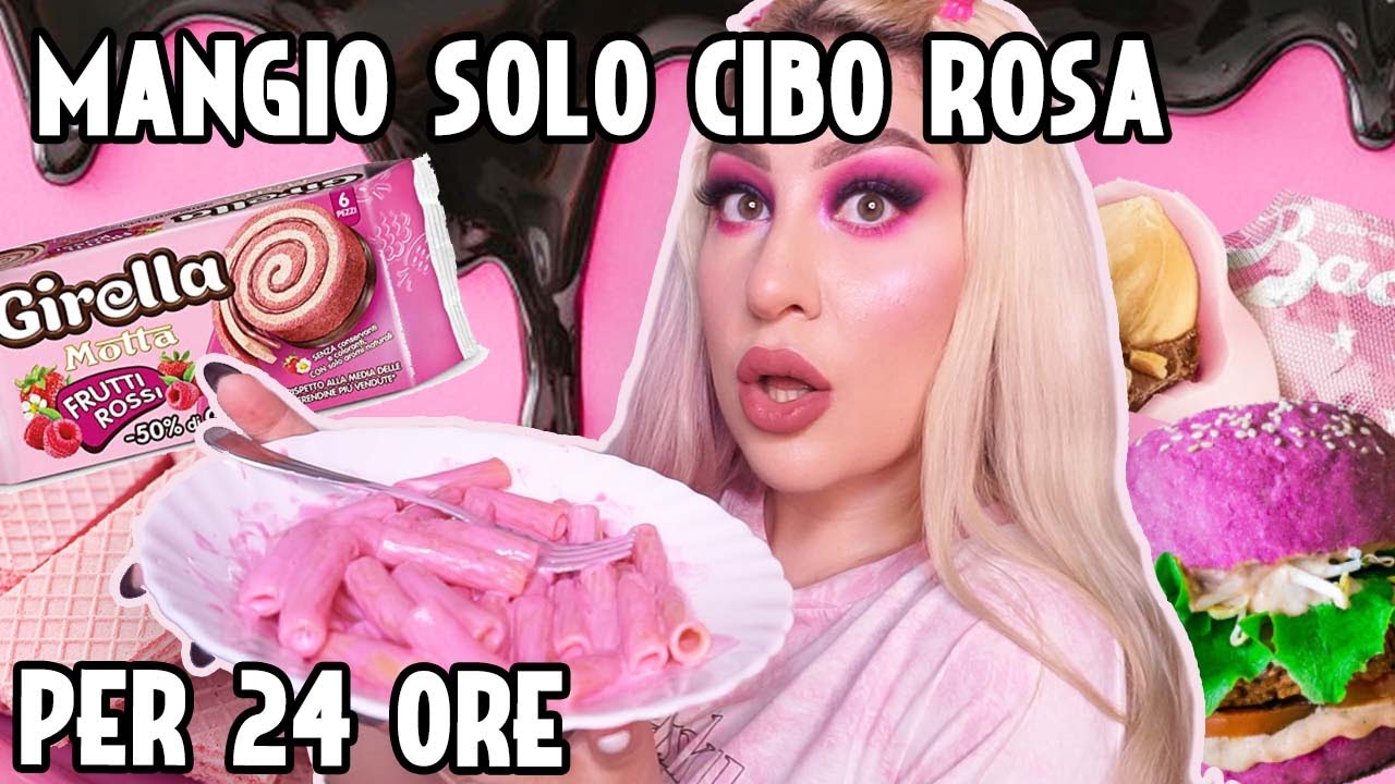 MANGIO SOLO CIBO ROSA PER 24 ORE