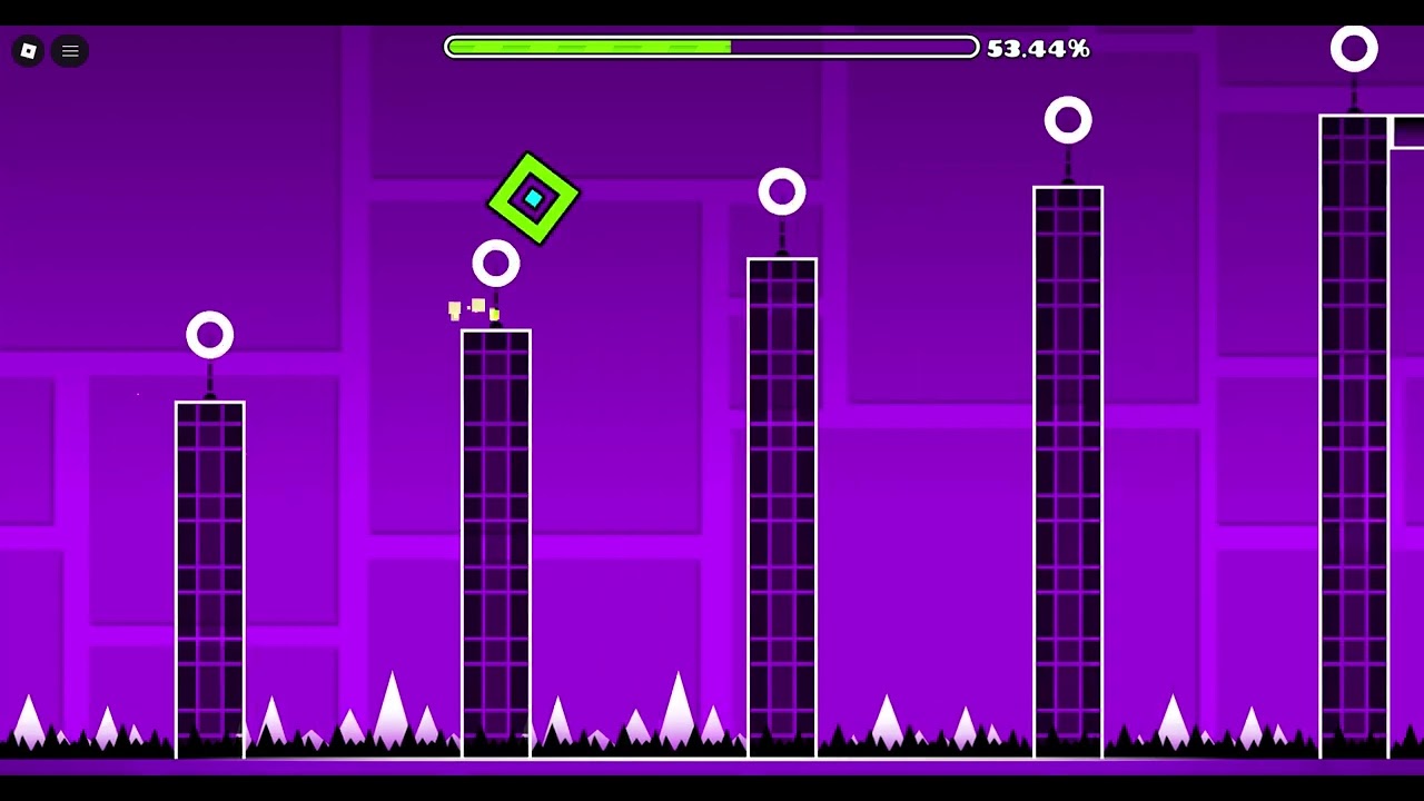 playing geometry dash the first time