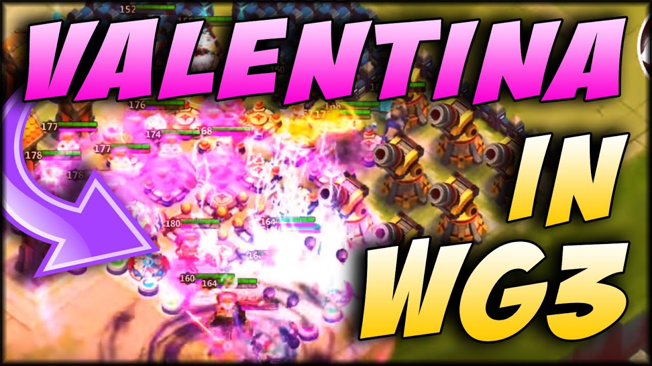 Castle Clash: Valentina in Team Here Be Monsters - WG3