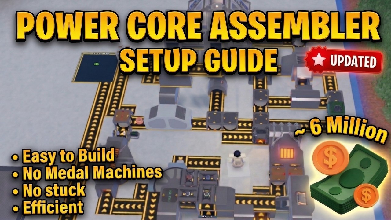 UPDATED Power Core Assembler Setup | Roblox Ultimate Mining Tycoon | Step-by-Step Guide