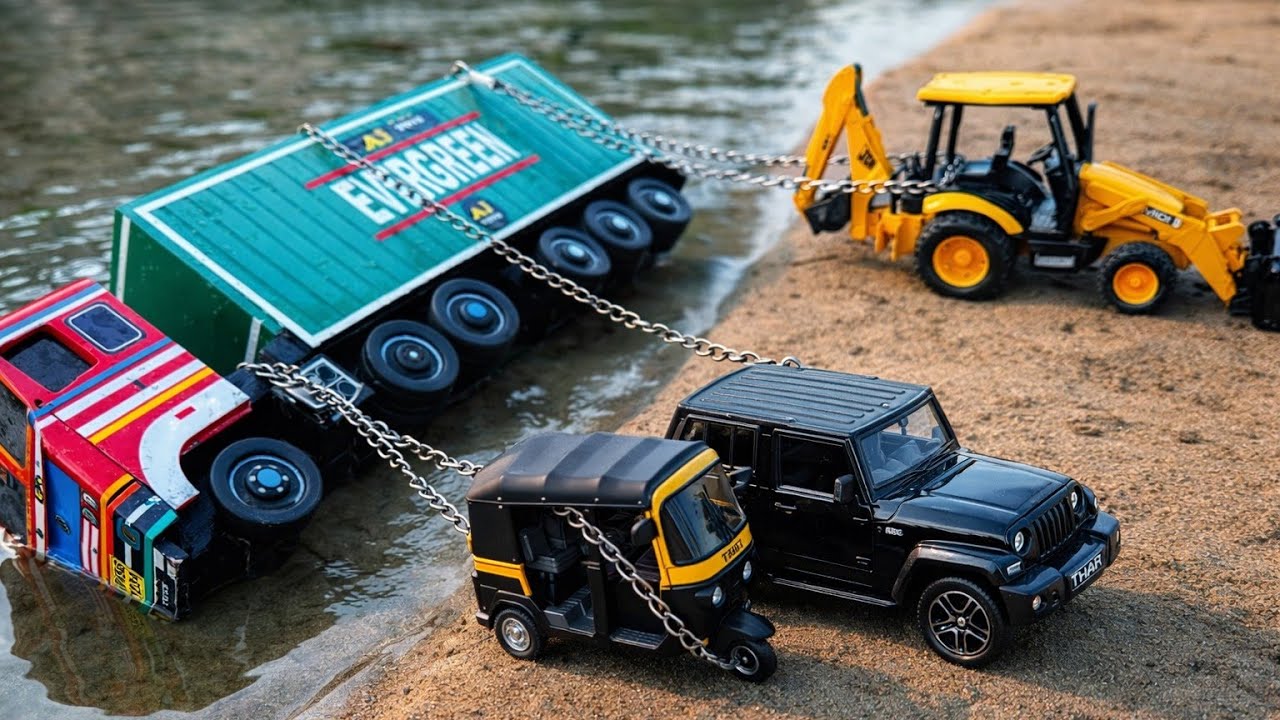 Thar vs JCB: The Ultimate Rescue Challenge!