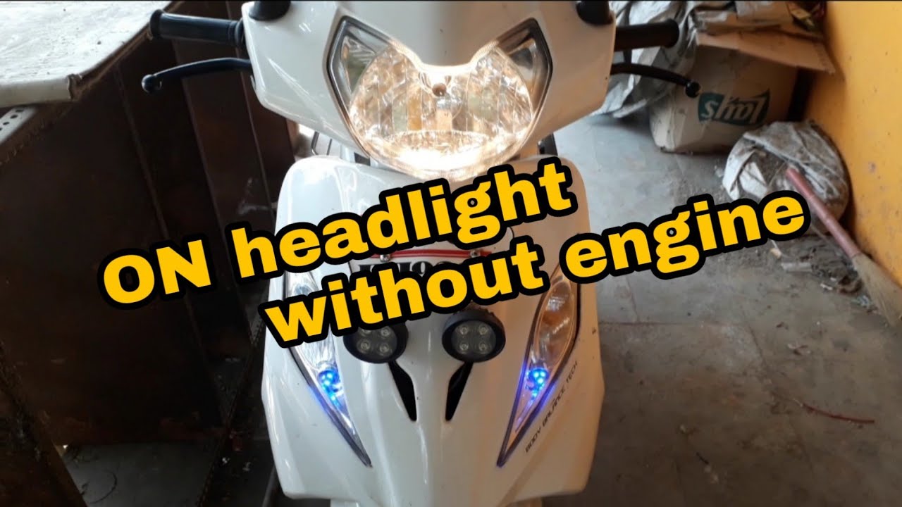 | How to change headlight connections form engine to battery |