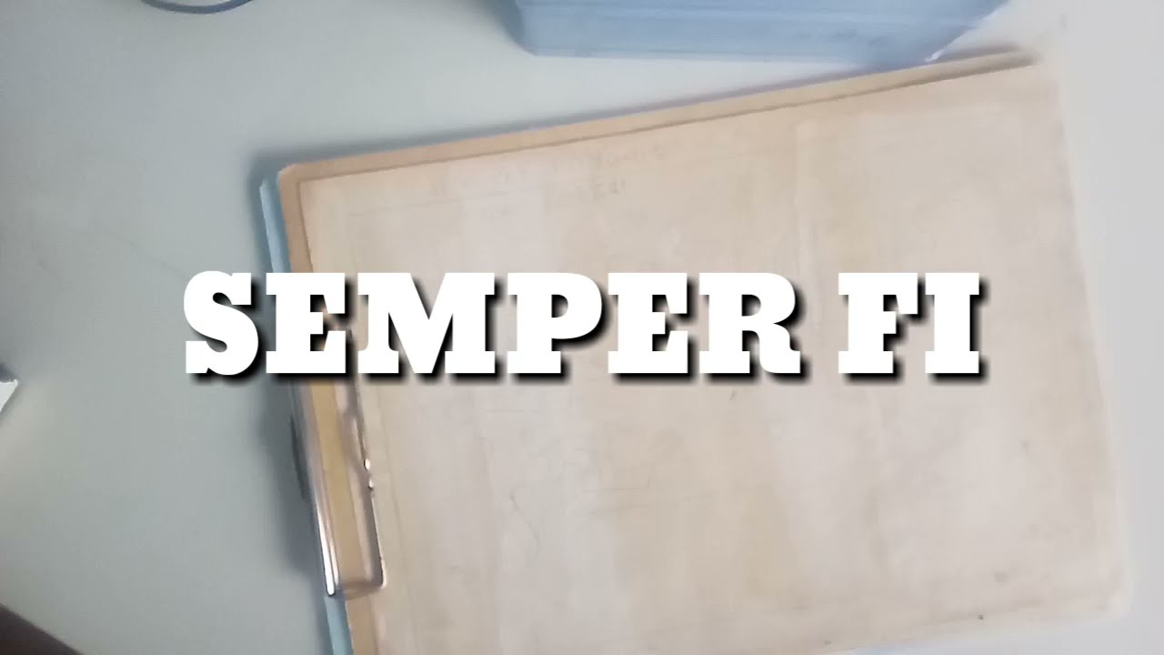 SEMPER FI LETTERING