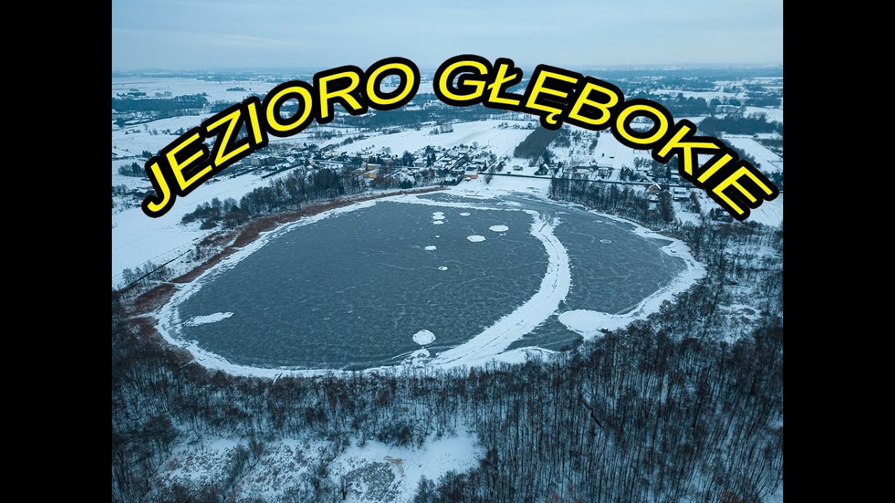 Zimowa sceneria. Jezioro Głębokie gmina Cyców