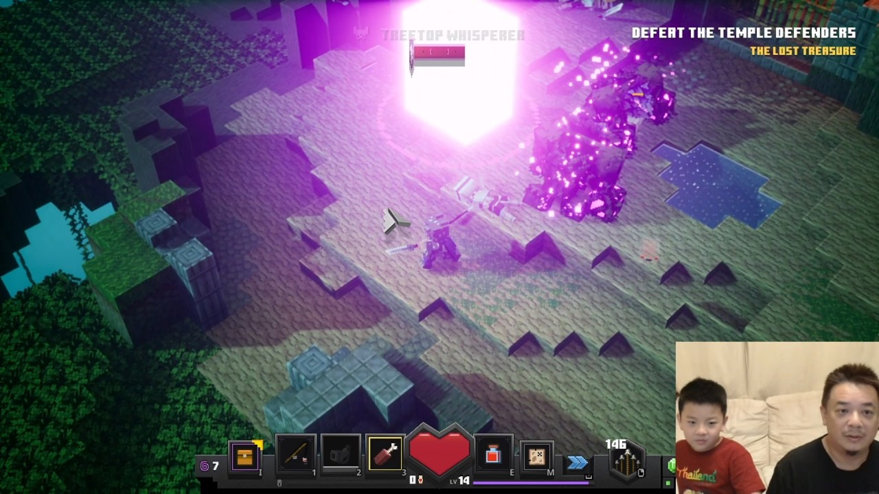 OMG! The last three monsters of Minecraft Dungeons Treetop Tangles. See what happens!