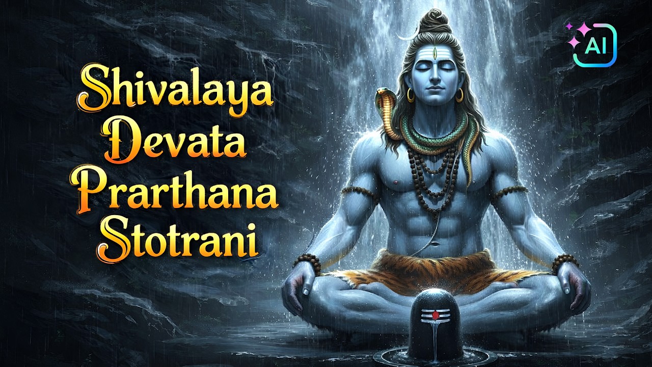 Soulful Shiva Stotram for Peace & Calm Mind | AI Video | Shivalaya Devata Prarthana Stotrani Mahadev