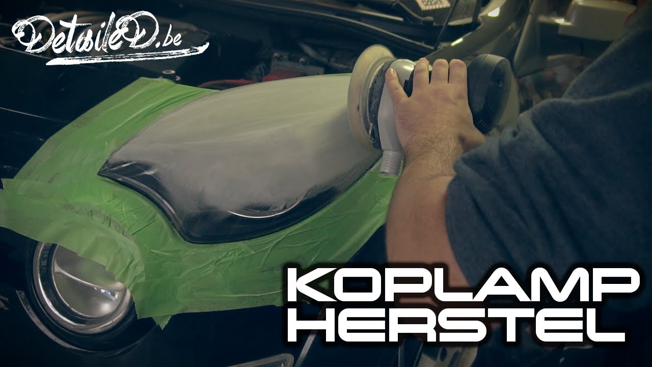 Koplamp herstel van een Twingo RS door DetaileD.be