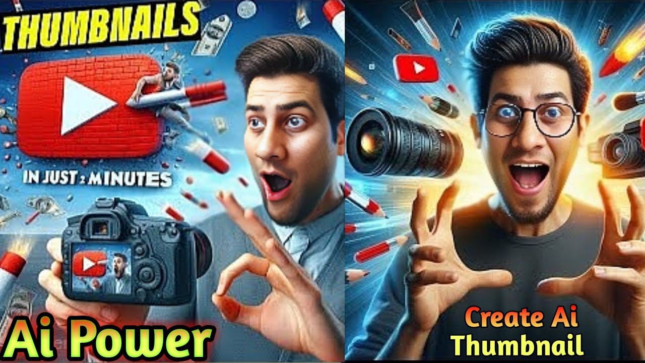 How To Make Thumbnail Using AI / How To Make YouTube Thumbnail / Reaction Thumbnail Banane Ka Tarika
