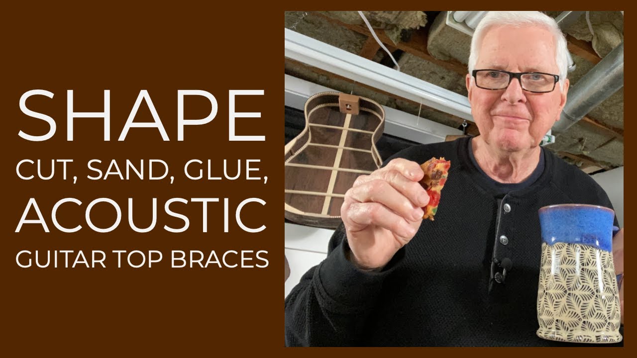 Shape ,cut, sand, glue, Acoustic Guitar Braces