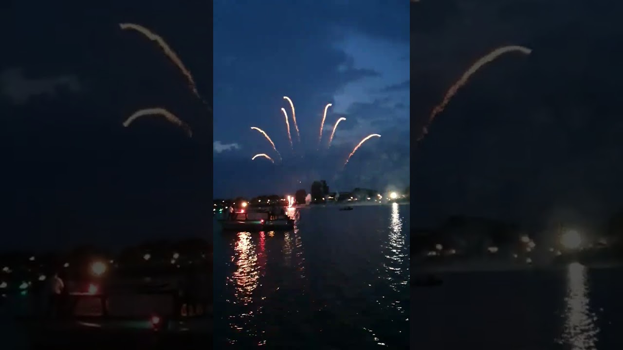 Vuurwerkshow Eiland van Maurik
