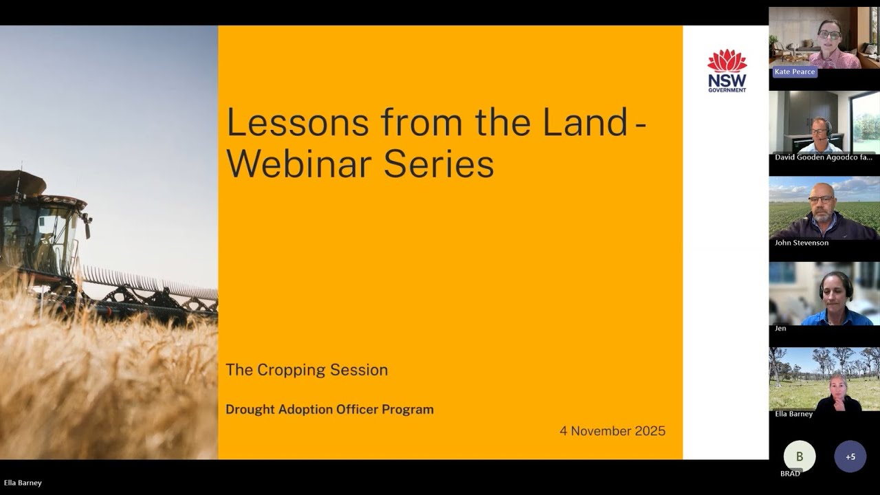 Lessons from The Land - The Cropping Session
