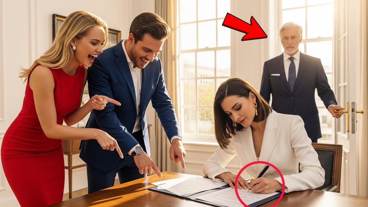 She Quietly Signed The Divorce Papers —No One Noticed Her Billionaire Father Was Watching From Behin