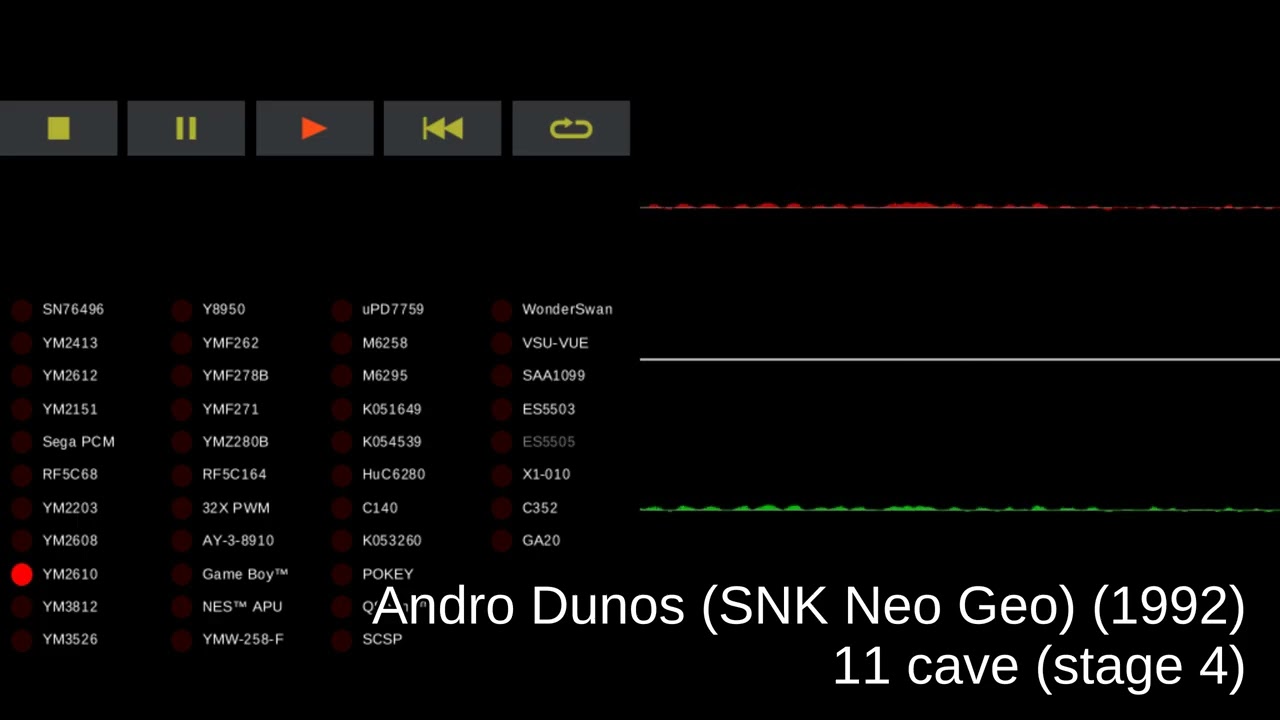 Andro Dunos (SNK Neo Geo) - track 11 cave (stage 4)
