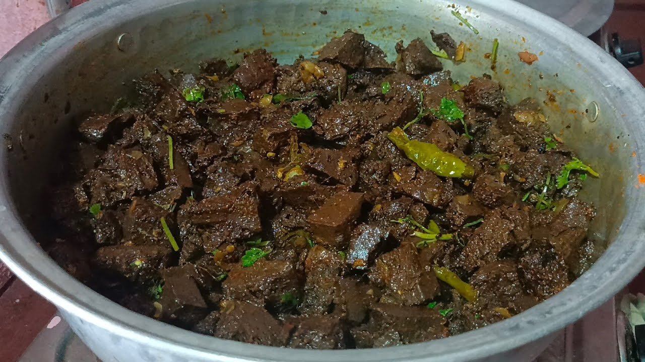 Mutton Blood Fry|పొట్టేలు రక్తంతో ఇలా నల్ల ఫ్రై చేసుకోండి సూపర్ టేస్టీగా ఉంటుంది|Nalla Fry Recipe😋👌
