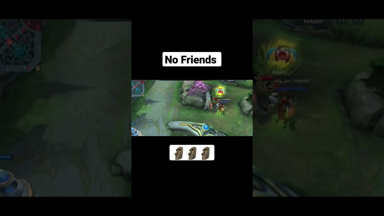 MOBILE LEGENDS WTF FUNNY MOMENTS | No Friends #shorts #mlbb #mobilelegendsbangbang