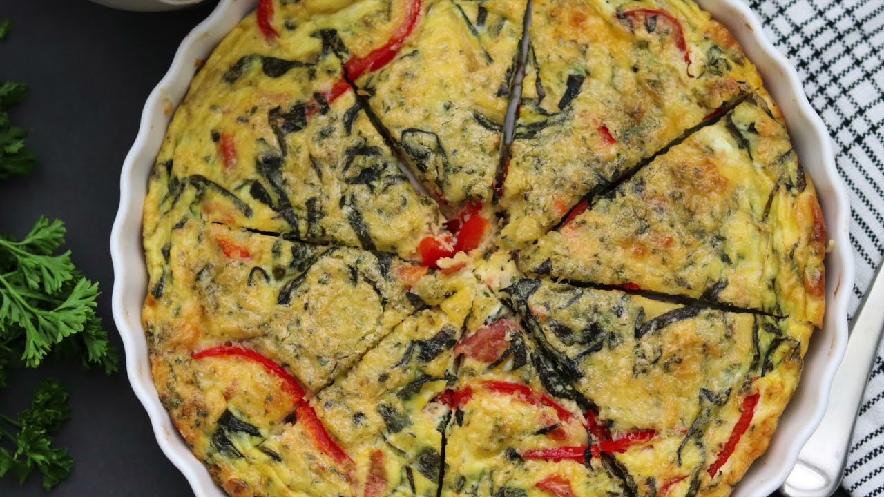 CALLALOO CRUSTLESS QUICHE