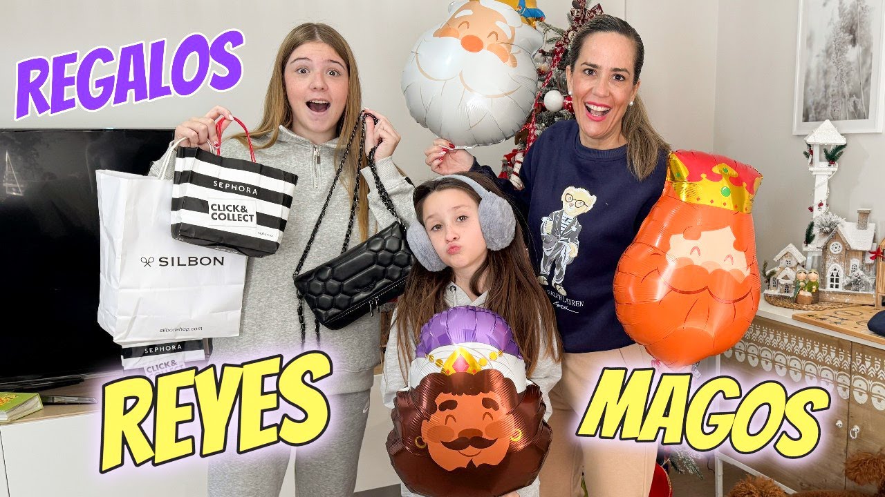 ABRIENDO MIS REGALOS DE LOS REYES MAGOS DANIELA Y MARTINA