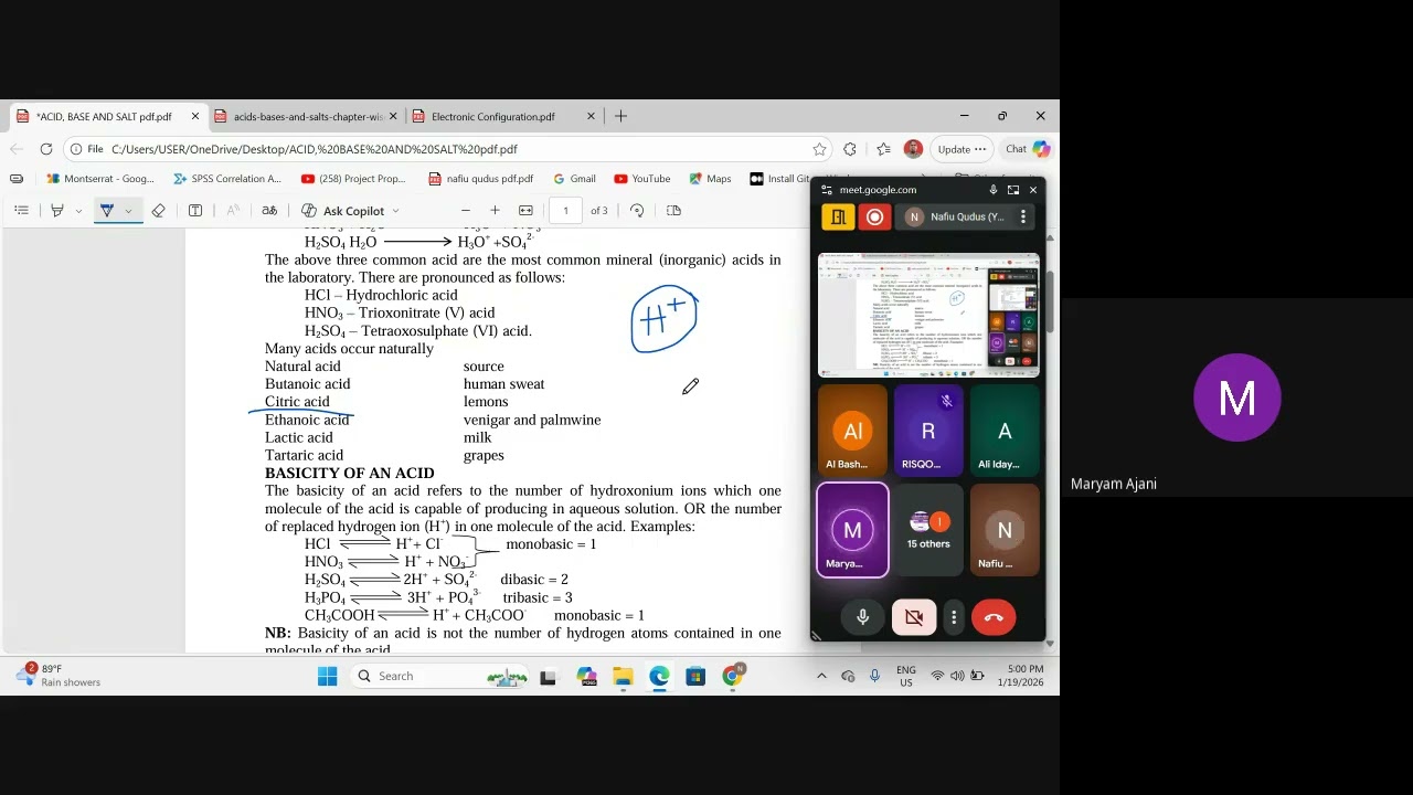 Chemistry (Acid Base & salt) UTME Free Class 1