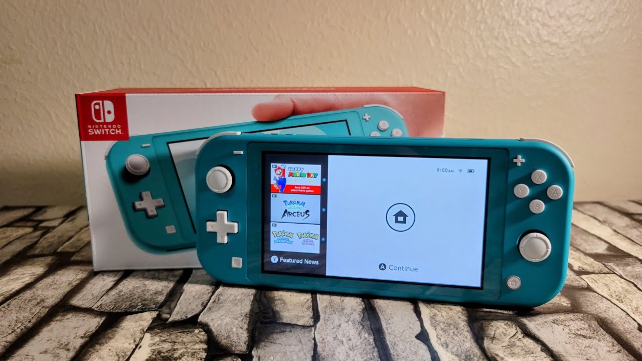 Распаковка и настройка Nintendo Switch Lite