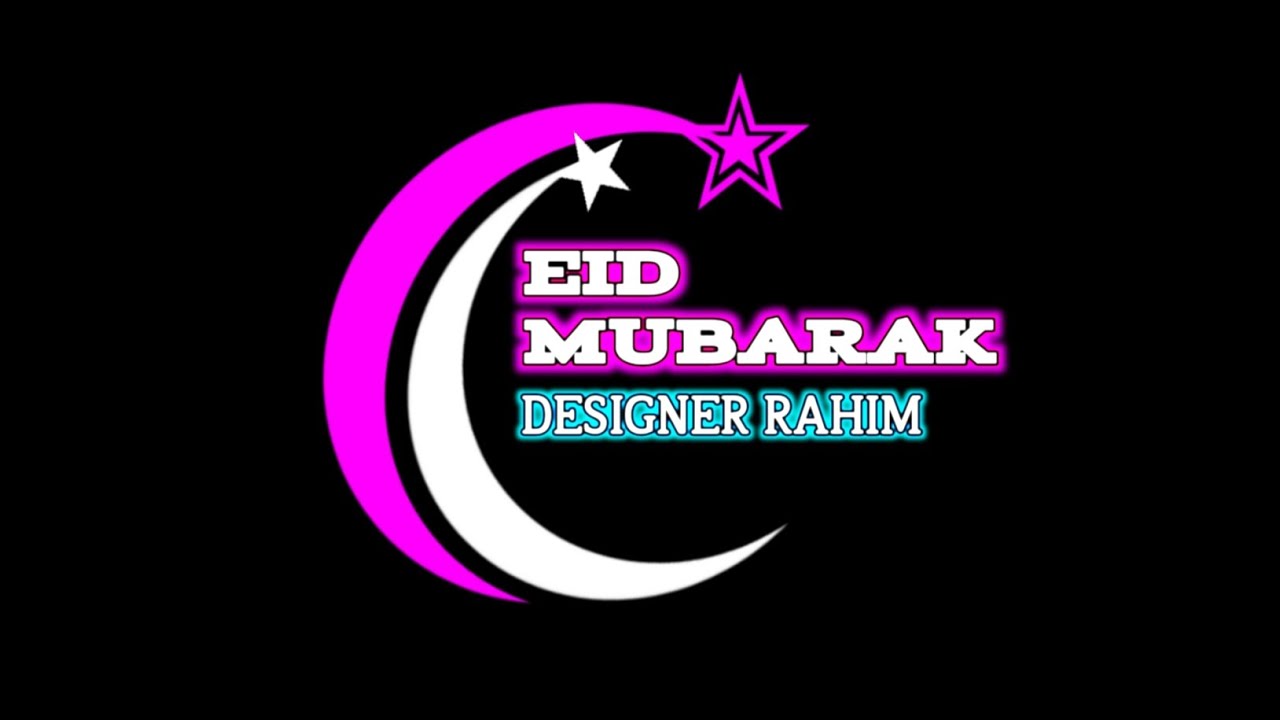 How to LOGO DESIGN and eid Mubarak logo design on YouTube